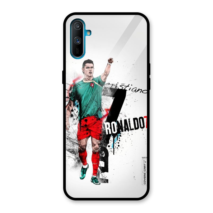 Ronaldo In Portugal Jersey Glass Back Case for Realme C3