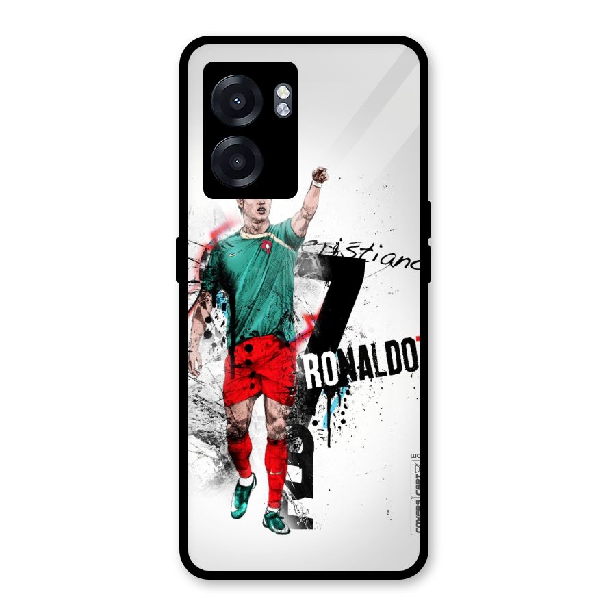 Ronaldo In Portugal Jersey Glass Back Case for Realme Narzo 50 5G