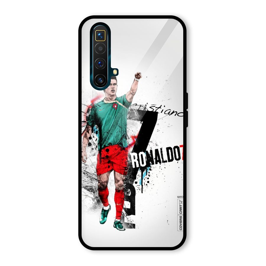 Ronaldo In Portugal Jersey Glass Back Case for Realme X3
