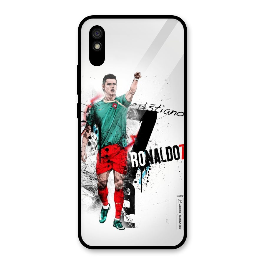Ronaldo In Portugal Jersey Glass Back Case for Redmi 9i