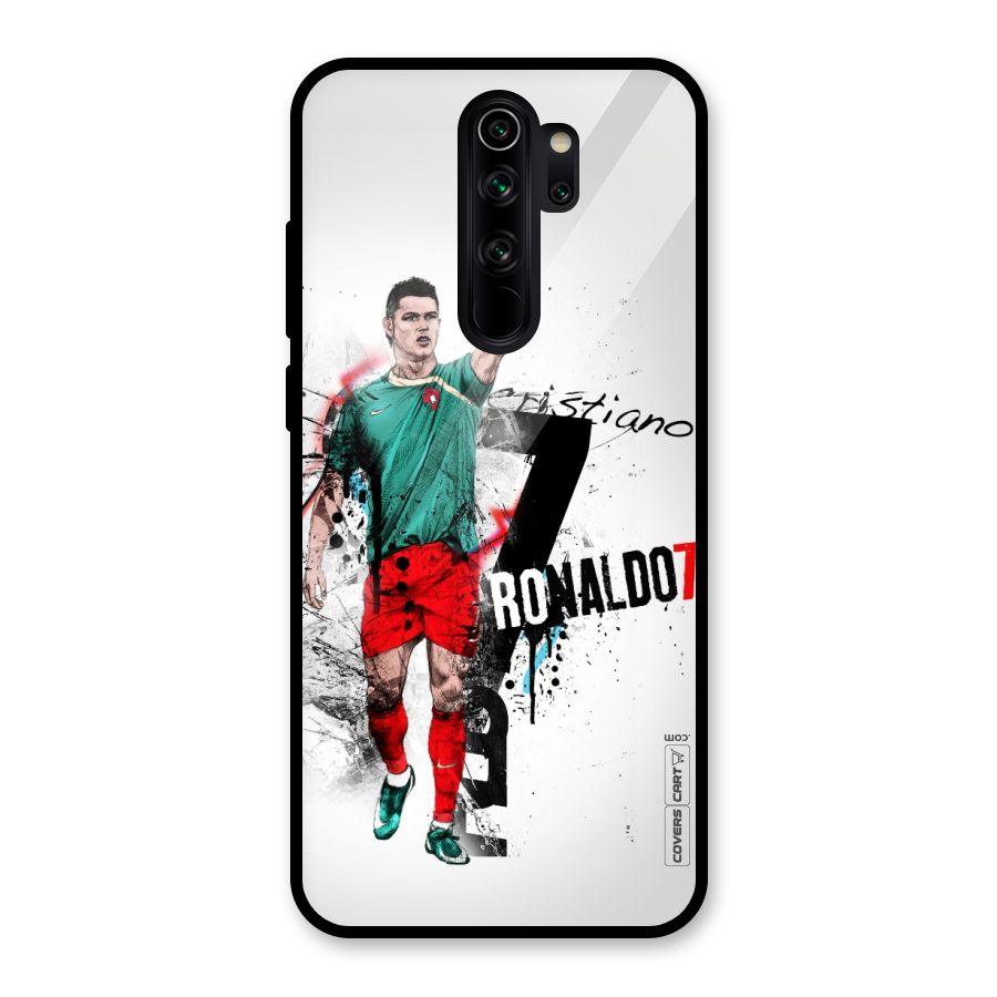Ronaldo In Portugal Jersey Glass Back Case for Redmi Note 8 Pro