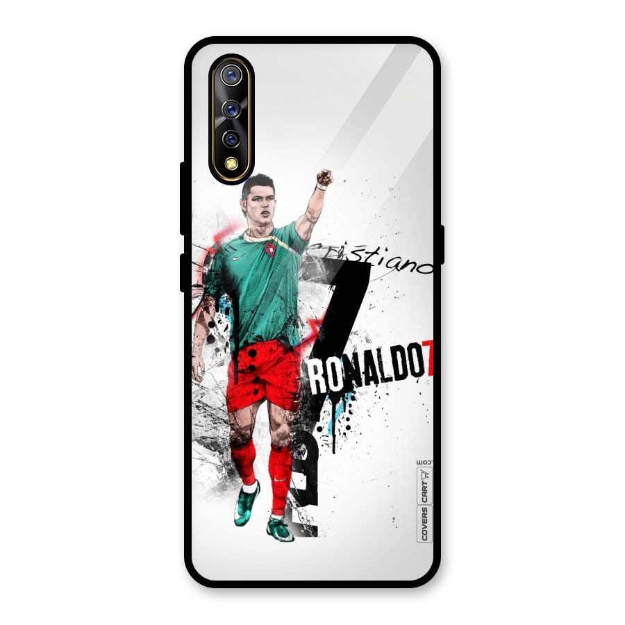 Ronaldo In Portugal Jersey Glass Back Case for Vivo S1