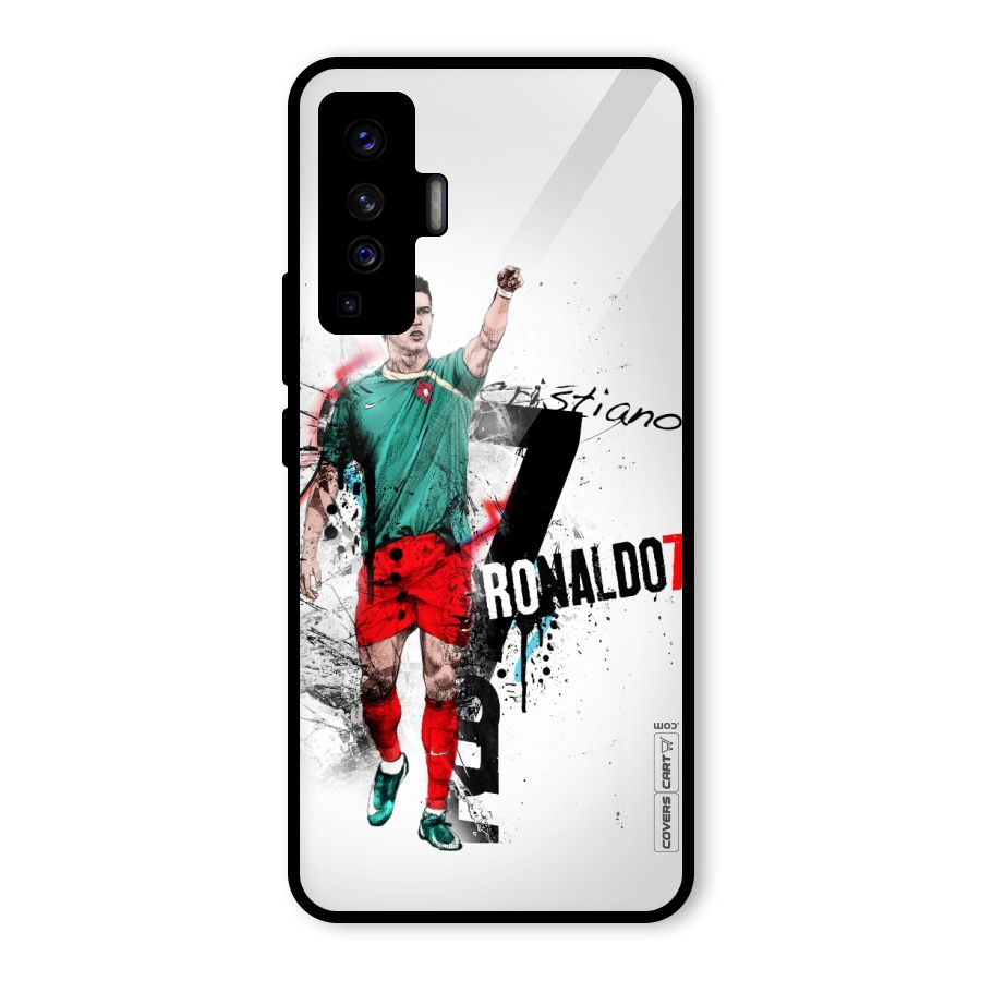 Ronaldo In Portugal Jersey Glass Back Case for Vivo X50