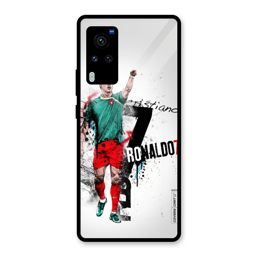 Ronaldo In Portugal Jersey Glass Back Case for Vivo X60 Pro