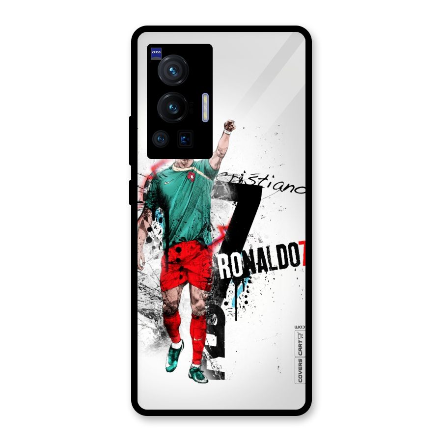 Ronaldo In Portugal Jersey Glass Back Case for Vivo X70 Pro