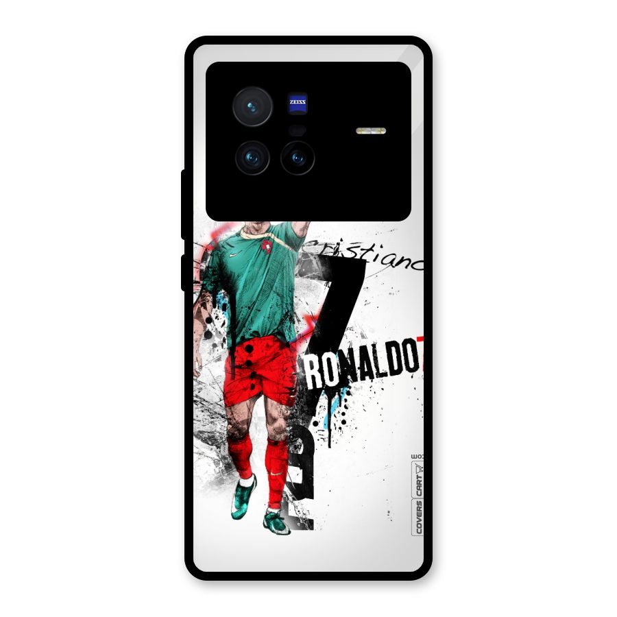 Ronaldo In Portugal Jersey Glass Back Case for Vivo X80
