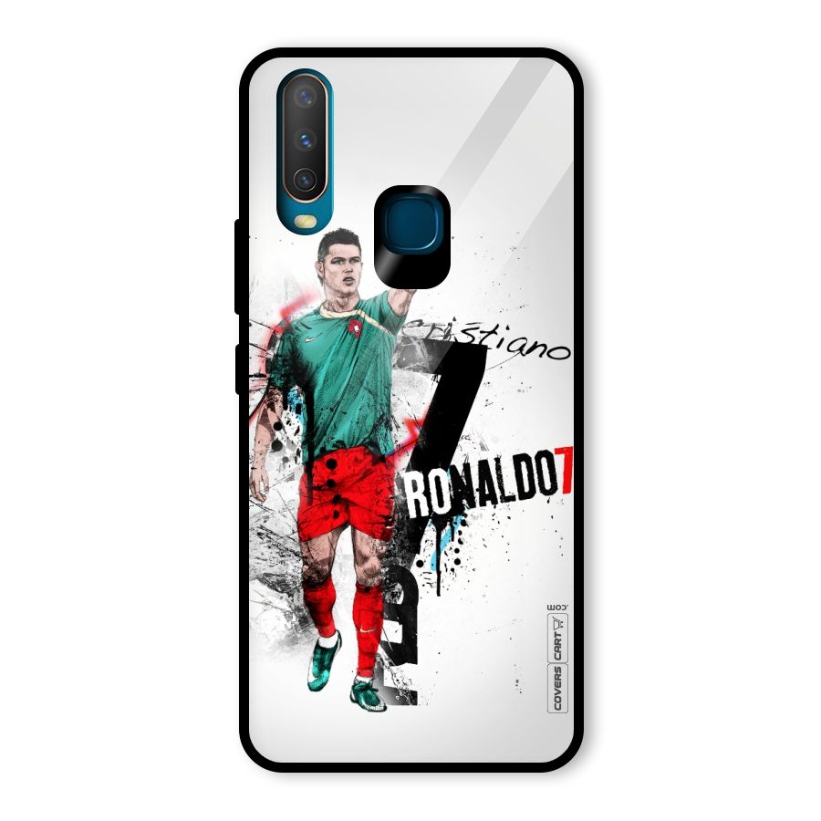 Ronaldo In Portugal Jersey Glass Back Case for Vivo Y17