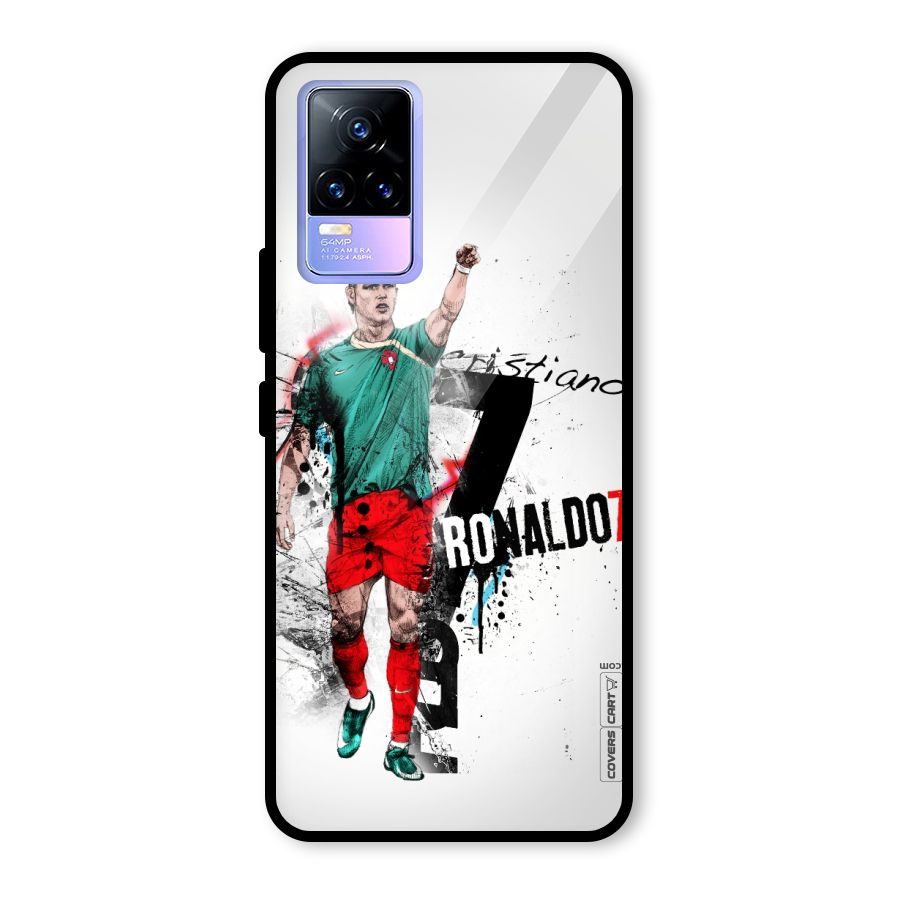 Ronaldo In Portugal Jersey Glass Back Case for Vivo Y73