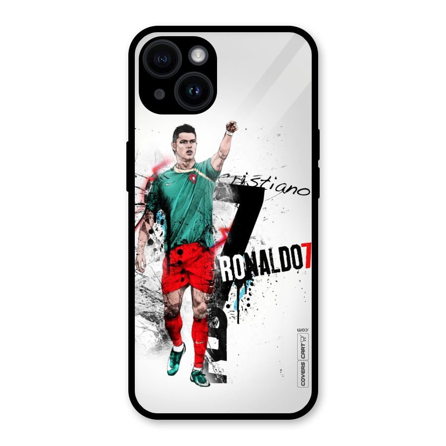 Ronaldo In Portugal Jersey Glass Back Case for iPhone 14