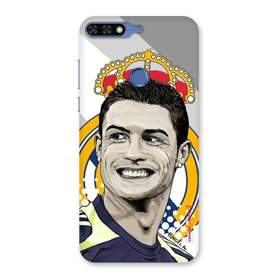 Ronaldo Madrid King Back Case for Honor 7C