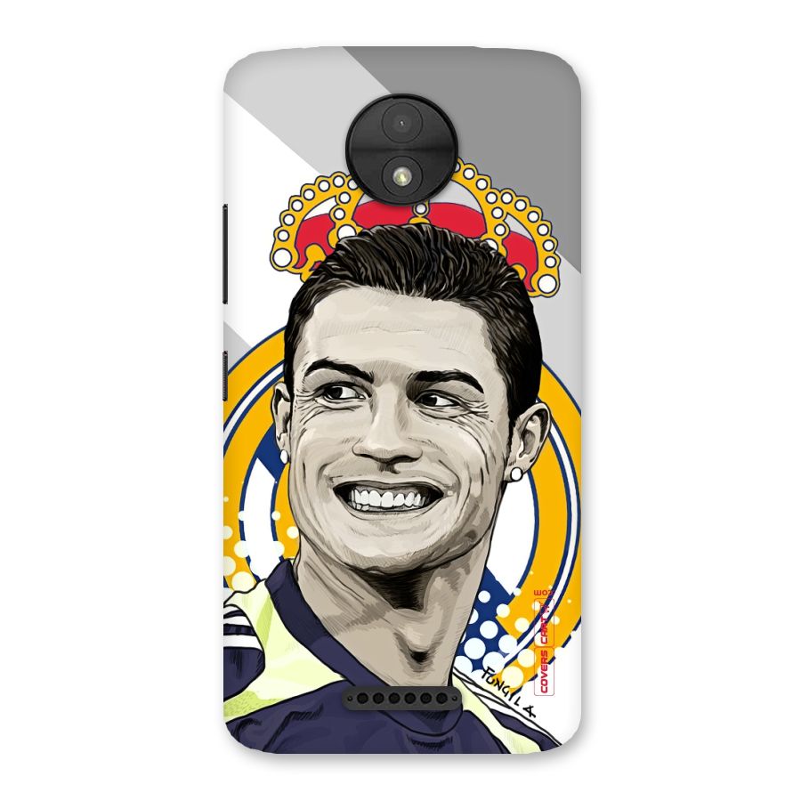 Ronaldo Madrid King Back Case for Moto C