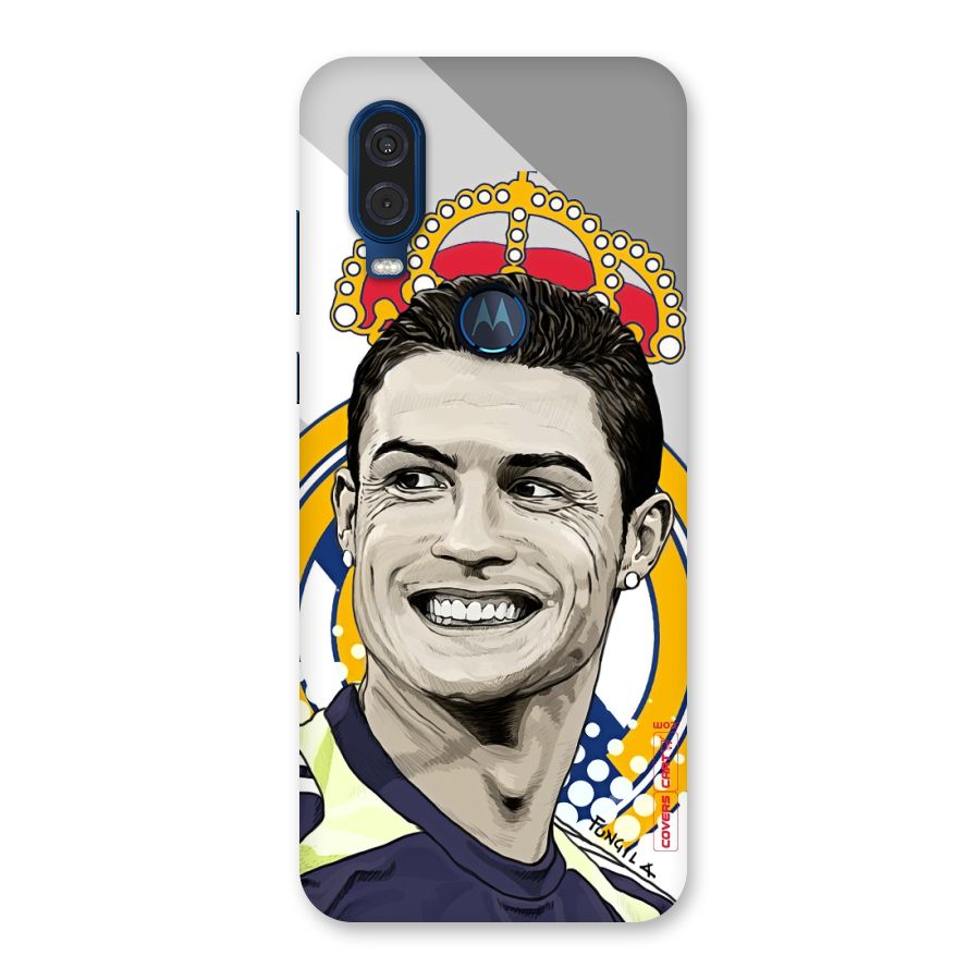 Ronaldo Madrid King Back Case for Motorola One Vision