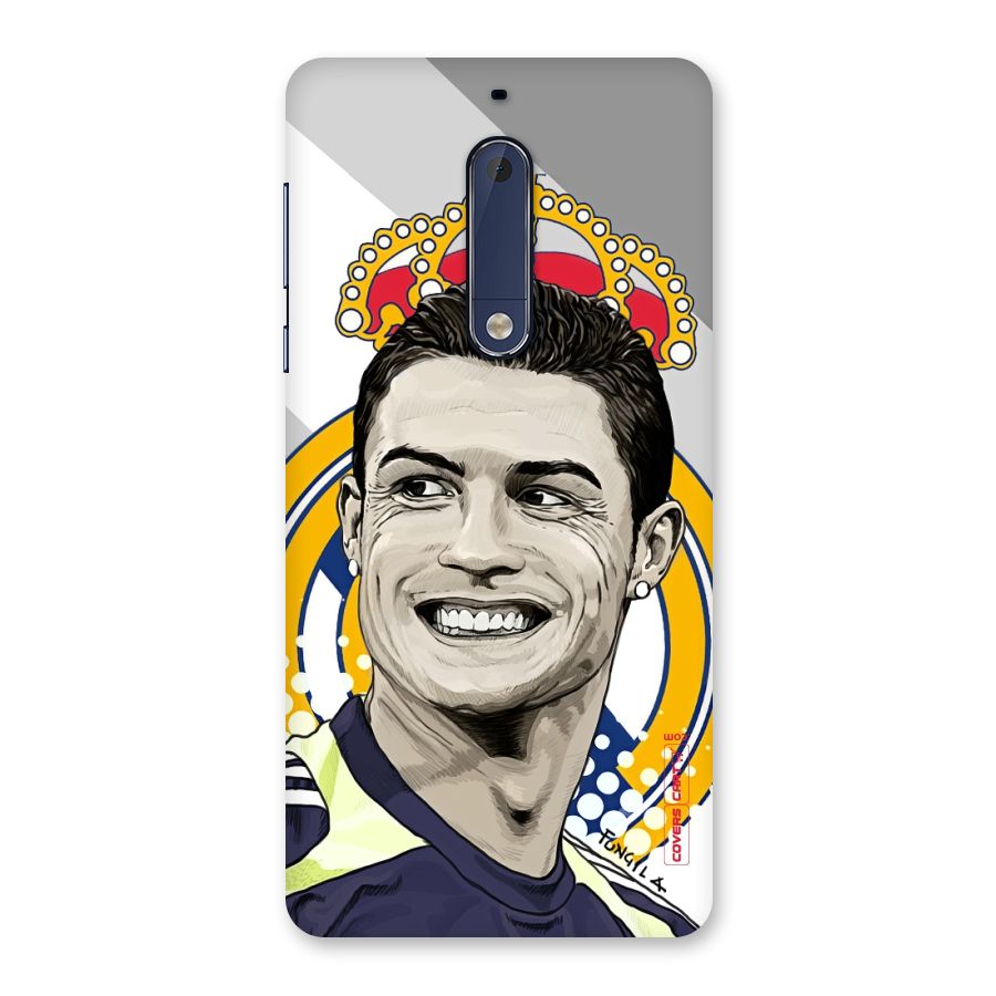Ronaldo Madrid King Back Case for Nokia 5