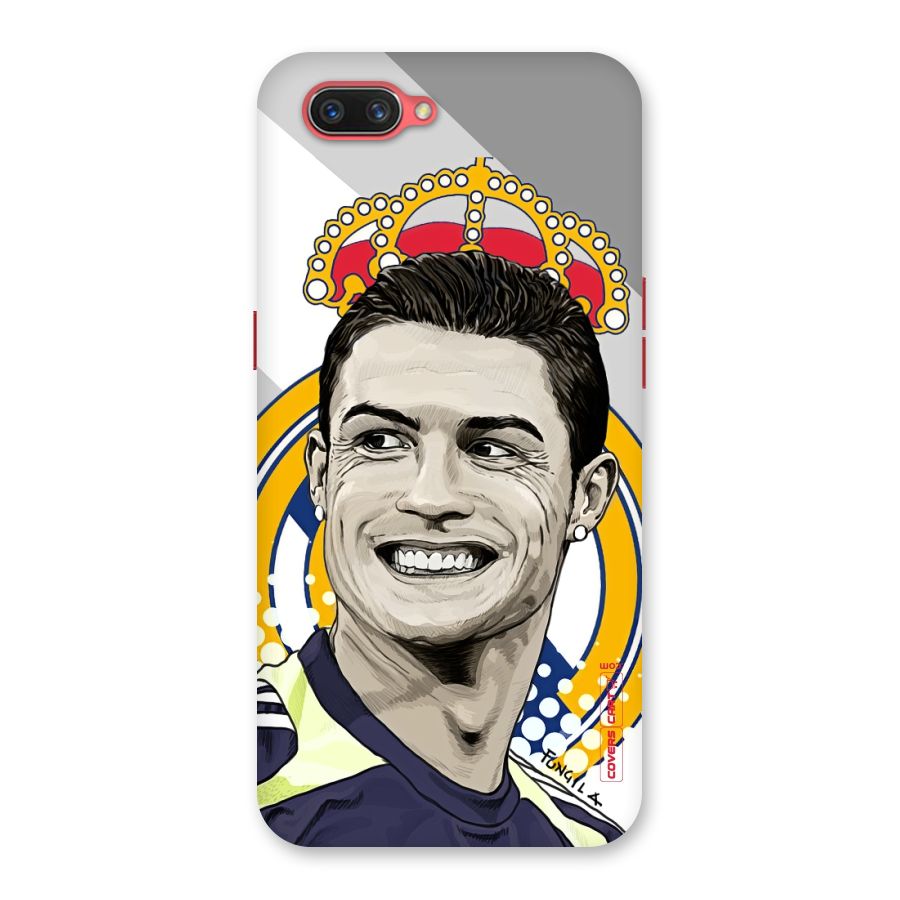 Ronaldo Madrid King Back Case for Oppo A3s
