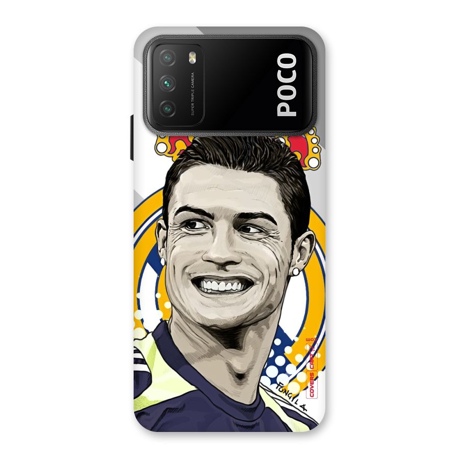 Ronaldo Madrid King Back Case for Poco M3
