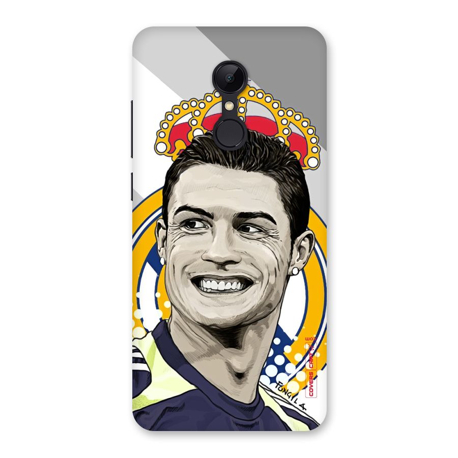 Ronaldo Madrid King Back Case for Redmi 5