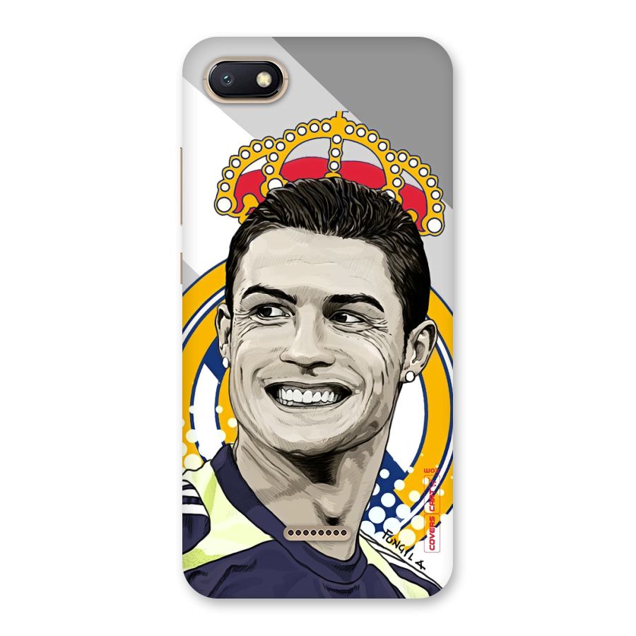 Ronaldo Madrid King Back Case for Redmi 6A