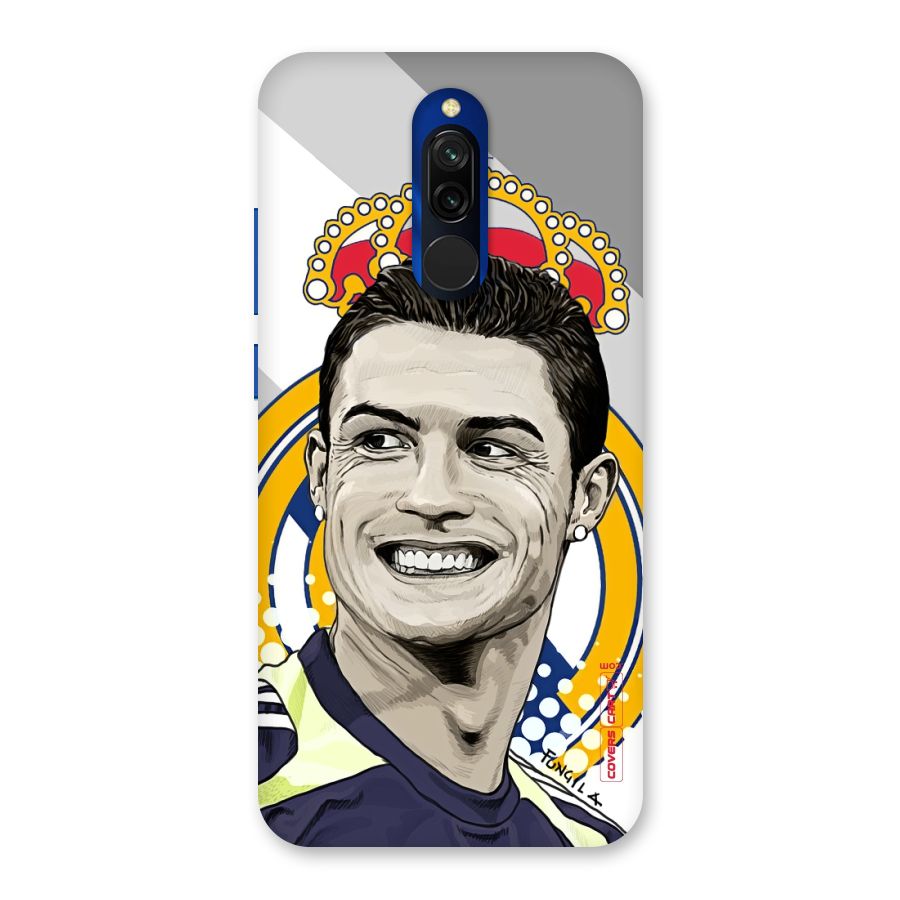 Ronaldo Madrid King Back Case for Redmi 8
