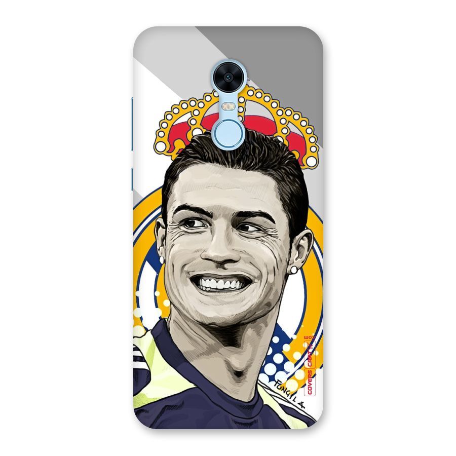 Ronaldo Madrid King Back Case for Redmi Note 5
