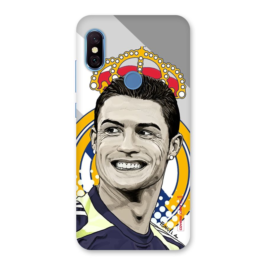 Ronaldo Madrid King Back Case for Redmi Note 6 Pro