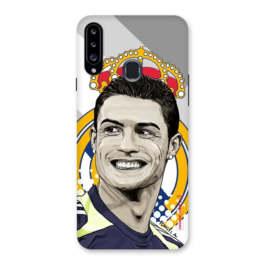 Ronaldo Madrid King Back Case for Samsung Galaxy A20s