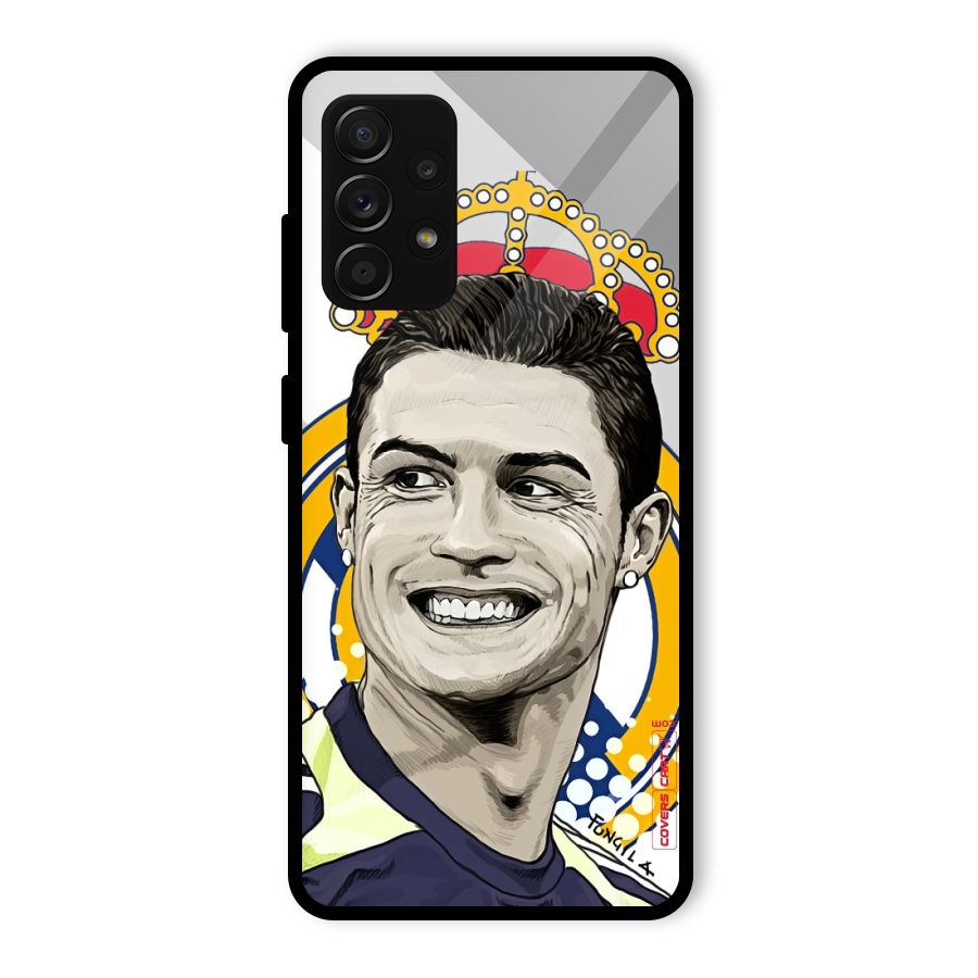 Ronaldo Madrid King Glass Back Case for Galaxy A53 5G
