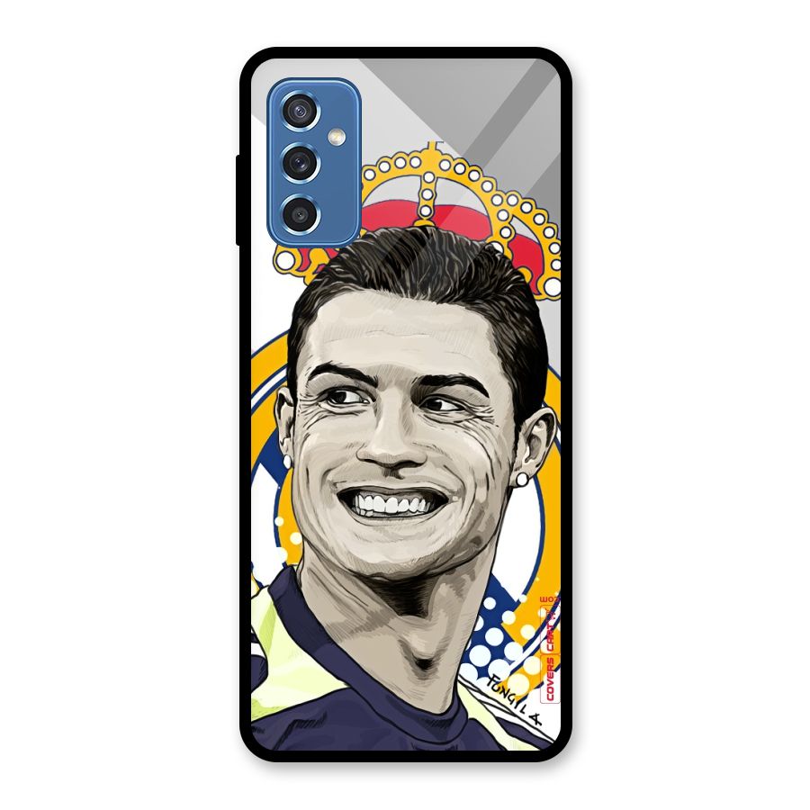 Ronaldo Madrid King Glass Back Case for Galaxy M52 5G