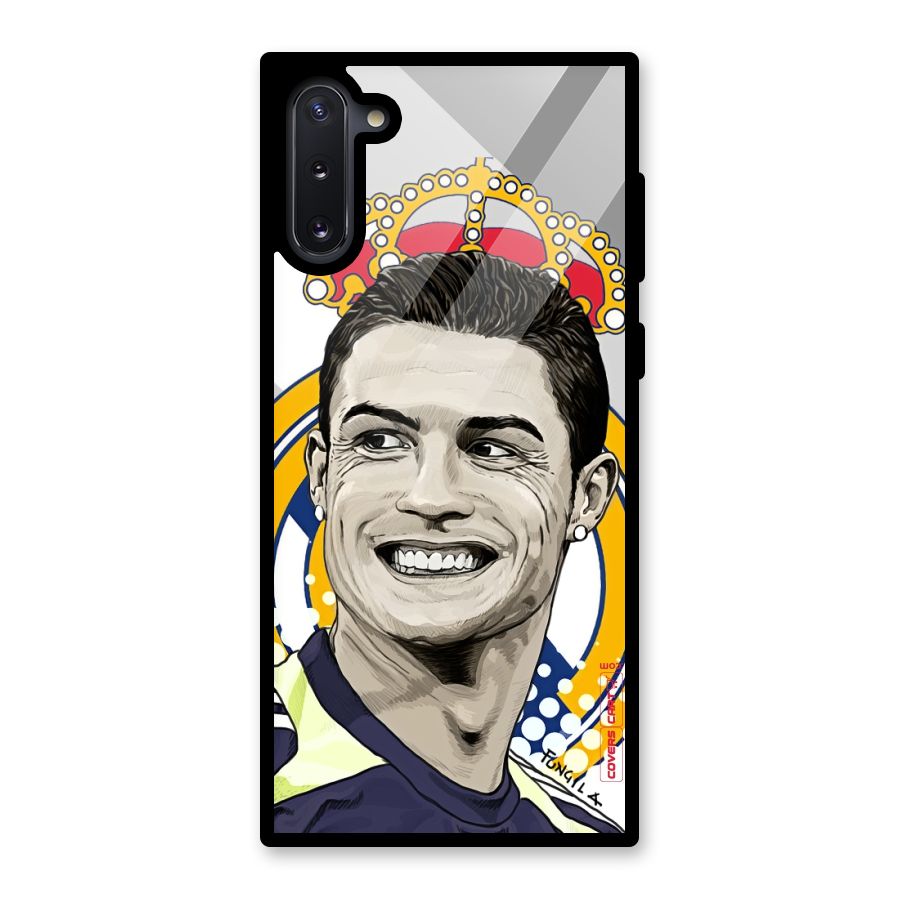 Ronaldo Madrid King Glass Back Case for Galaxy Note 10