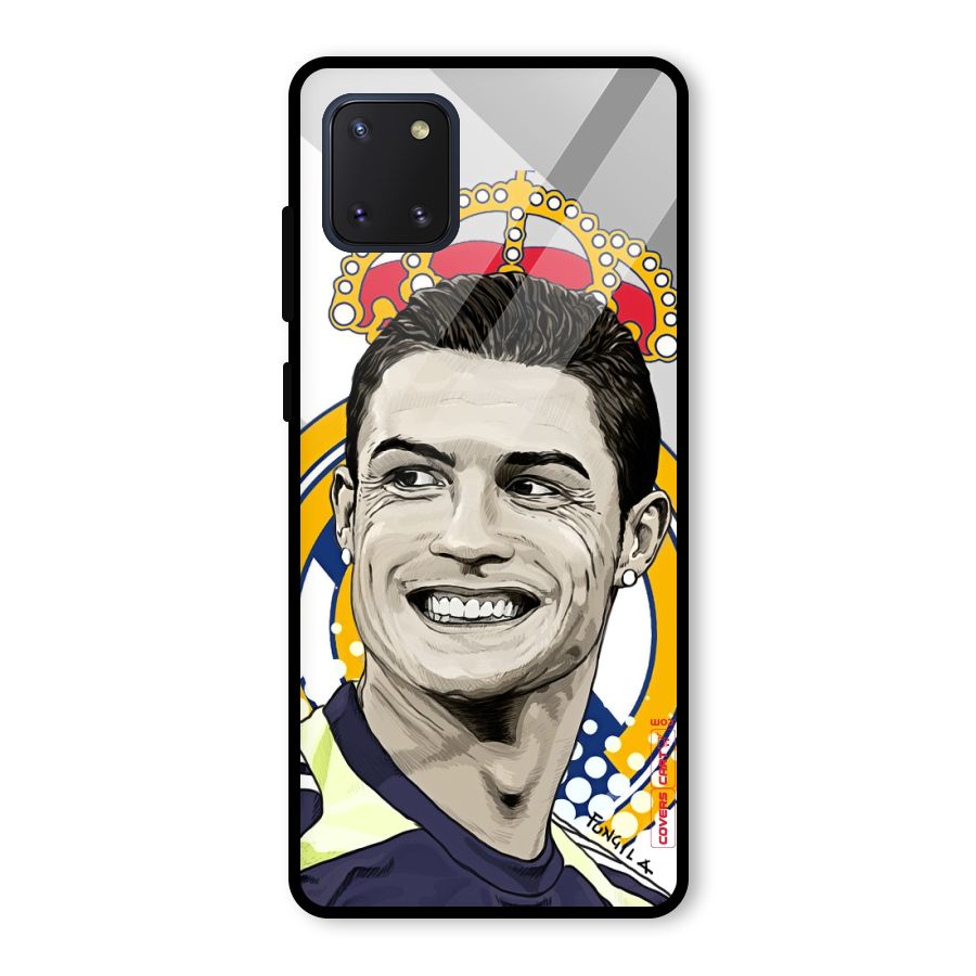 Ronaldo Madrid King Glass Back Case for Galaxy Note 10 Lite