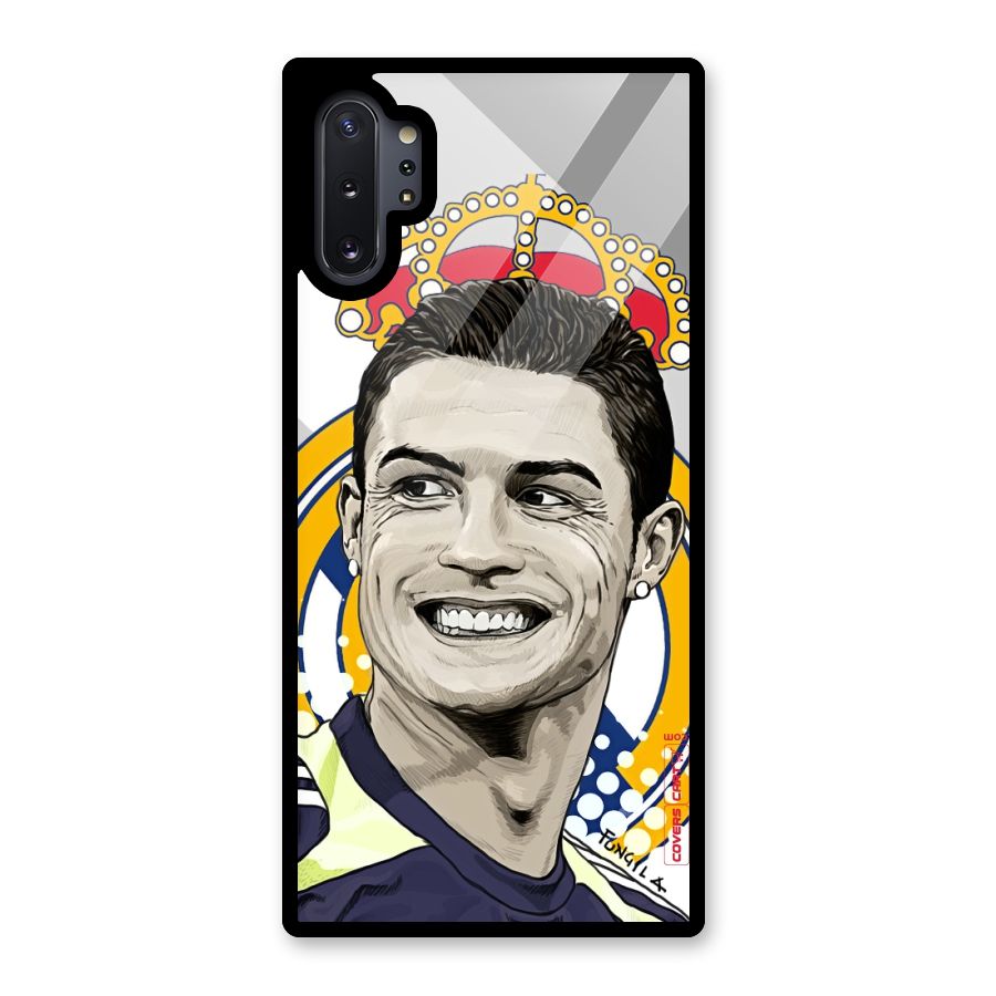 Ronaldo Madrid King Glass Back Case for Galaxy Note 10 Plus