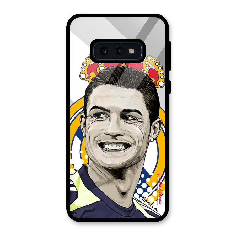 Ronaldo Madrid King Glass Back Case for Galaxy S10e