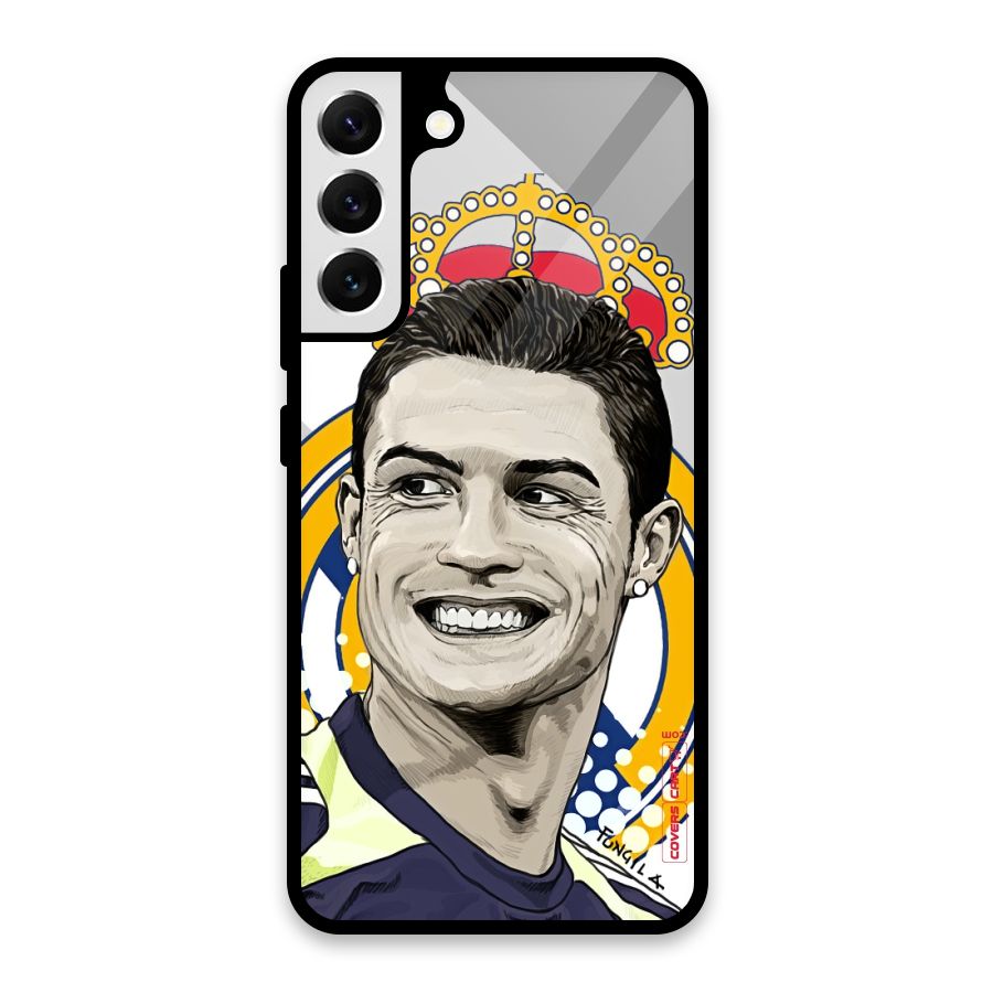 Ronaldo Madrid King Glass Back Case for Galaxy S22 Plus 5G