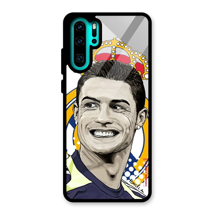 Ronaldo Madrid King Glass Back Case for Huawei P30 Pro