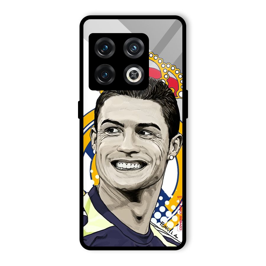 Ronaldo Madrid King Glass Back Case for OnePlus 10 Pro 5G