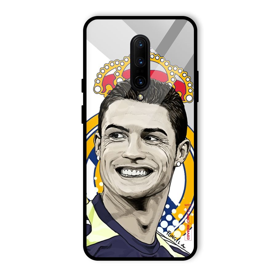 Ronaldo Madrid King Glass Back Case for OnePlus 7 Pro
