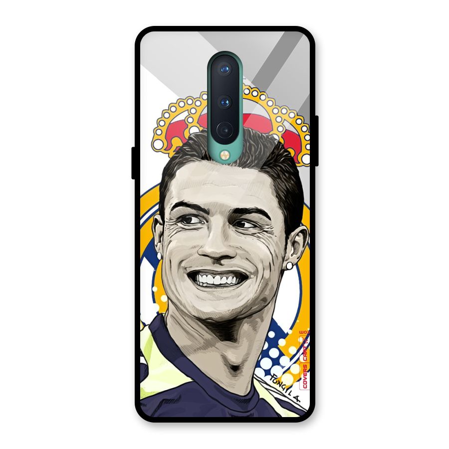 Ronaldo Madrid King Glass Back Case for OnePlus 8