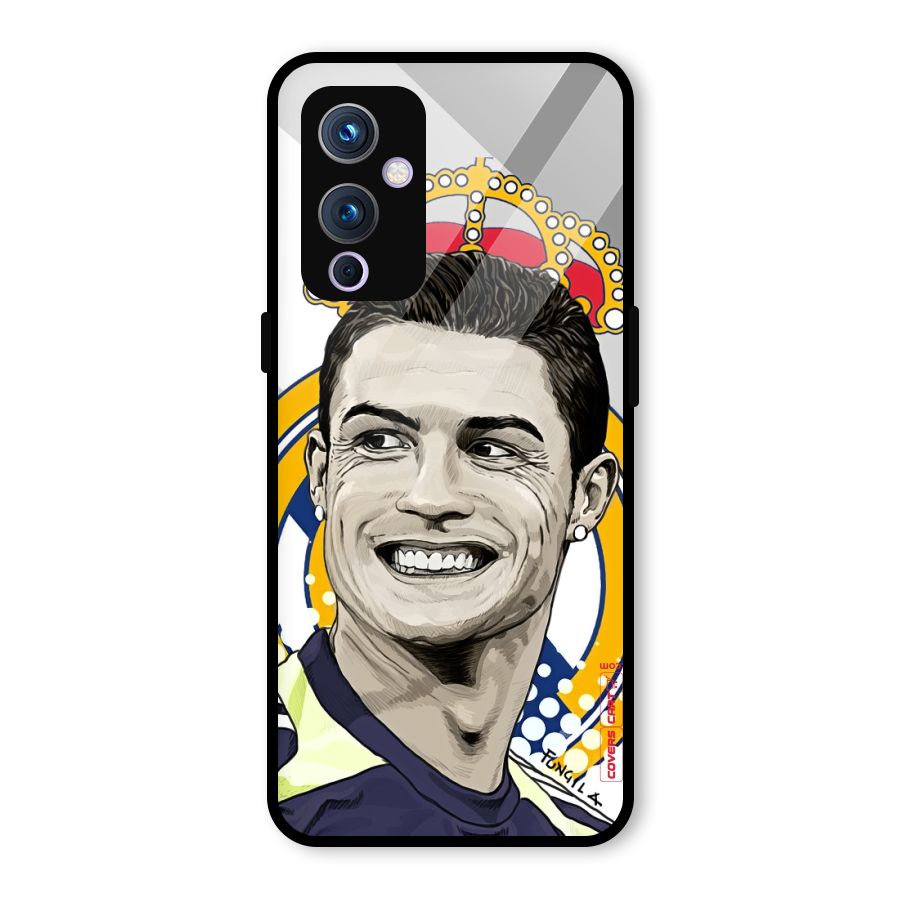 Ronaldo Madrid King Glass Back Case for OnePlus 9