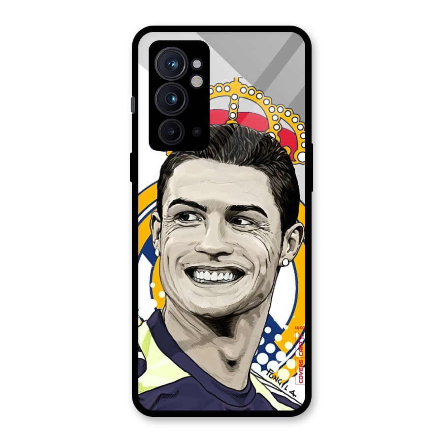 Ronaldo Madrid King Glass Back Case for OnePlus 9RT 5G