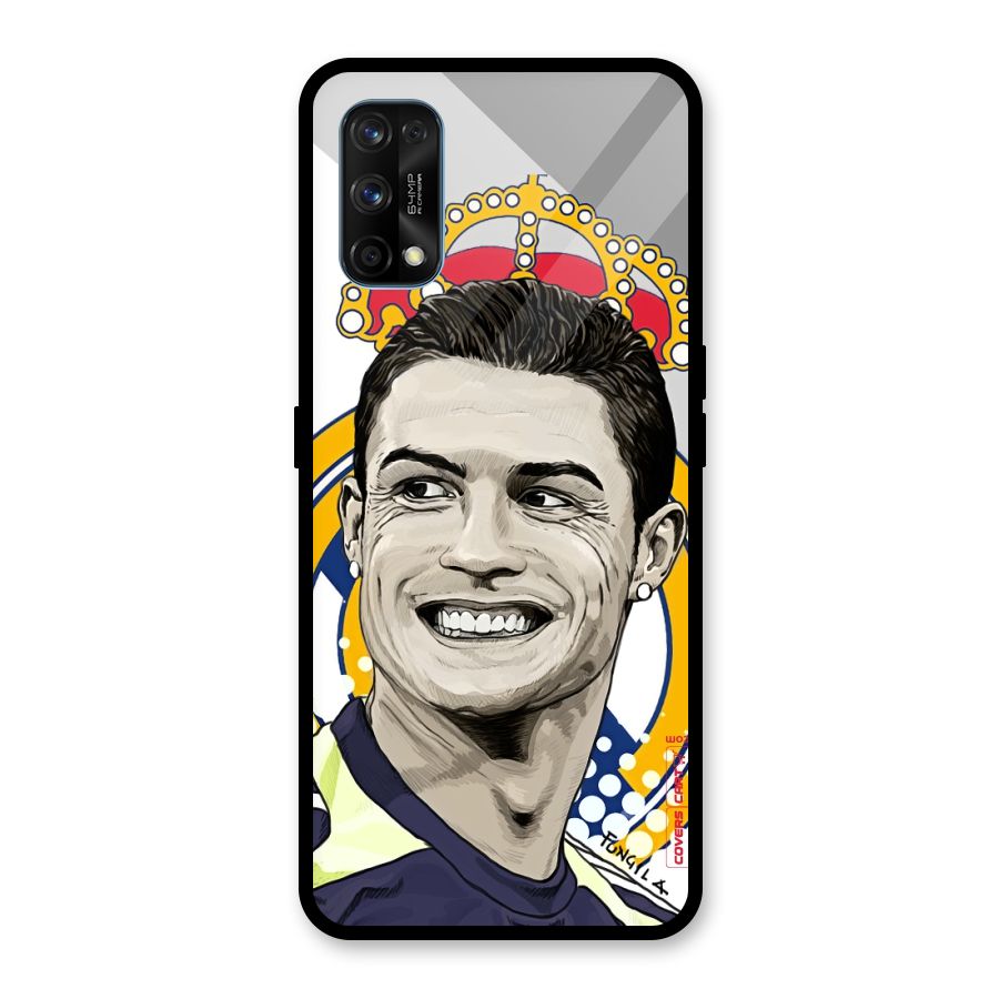 Ronaldo Madrid King Glass Back Case for Realme 7 Pro