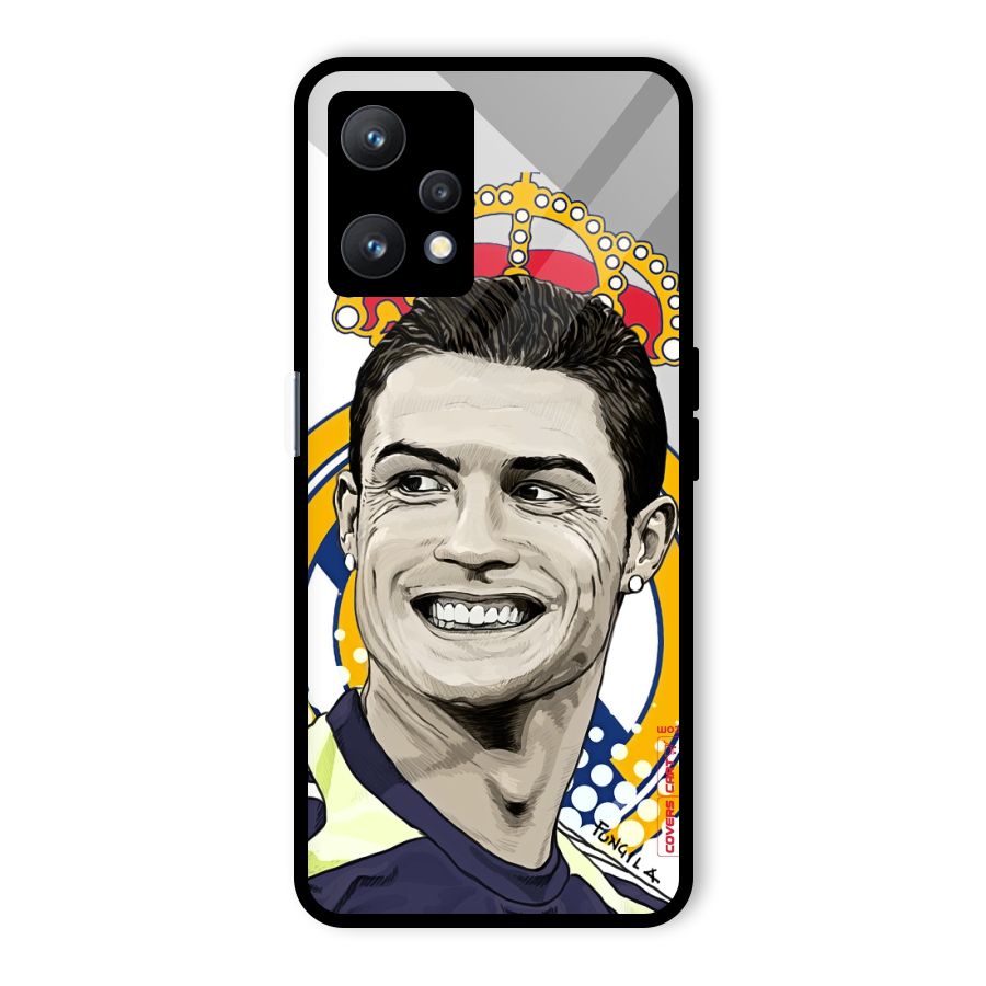 Ronaldo Madrid King Glass Back Case for Realme 9 Pro 5G