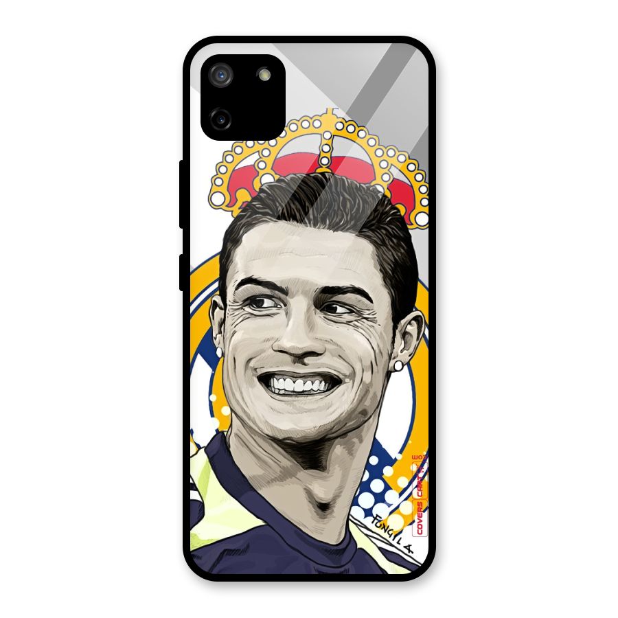 Ronaldo Madrid King Glass Back Case for Realme C11