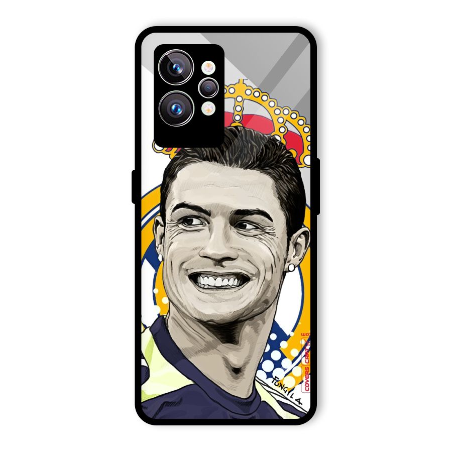 Ronaldo Madrid King Glass Back Case for Realme GT2 Pro