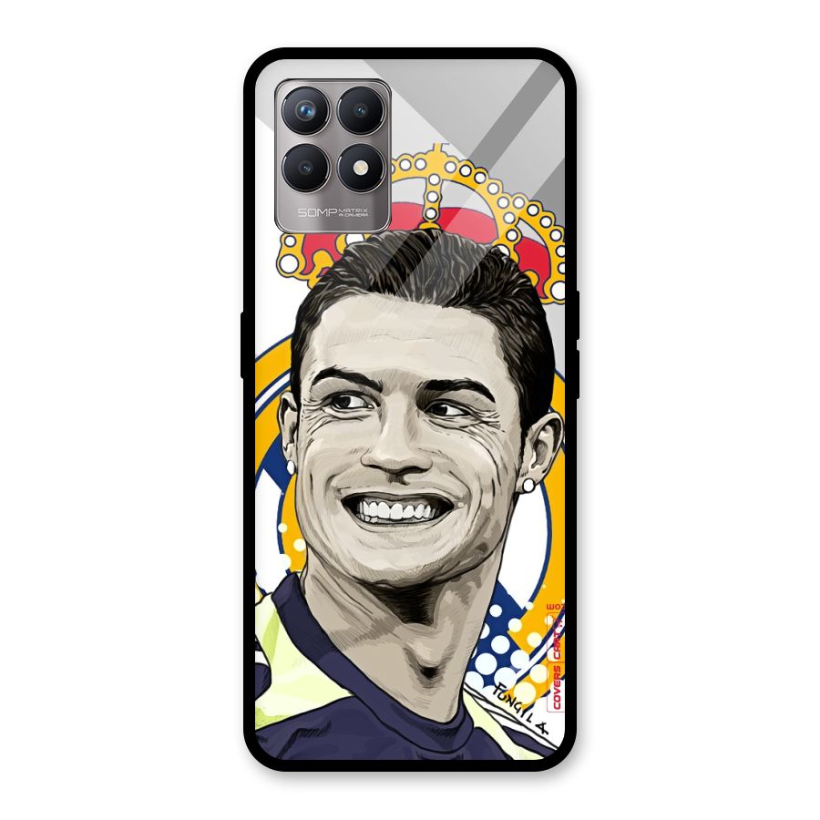 Ronaldo Madrid King Glass Back Case for Realme Narzo 50