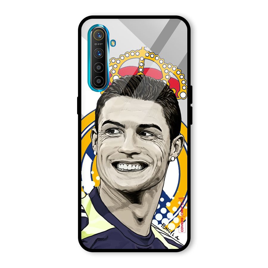 Ronaldo Madrid King Glass Back Case for Realme X2