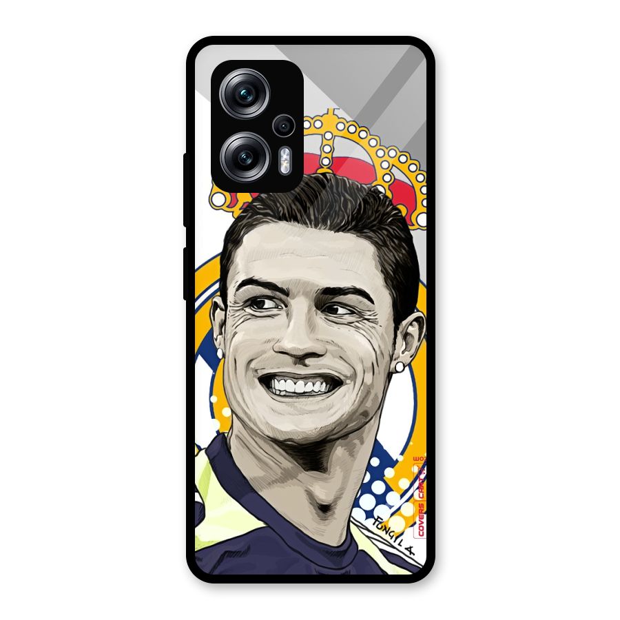 Ronaldo Madrid King Glass Back Case for Redmi K50i