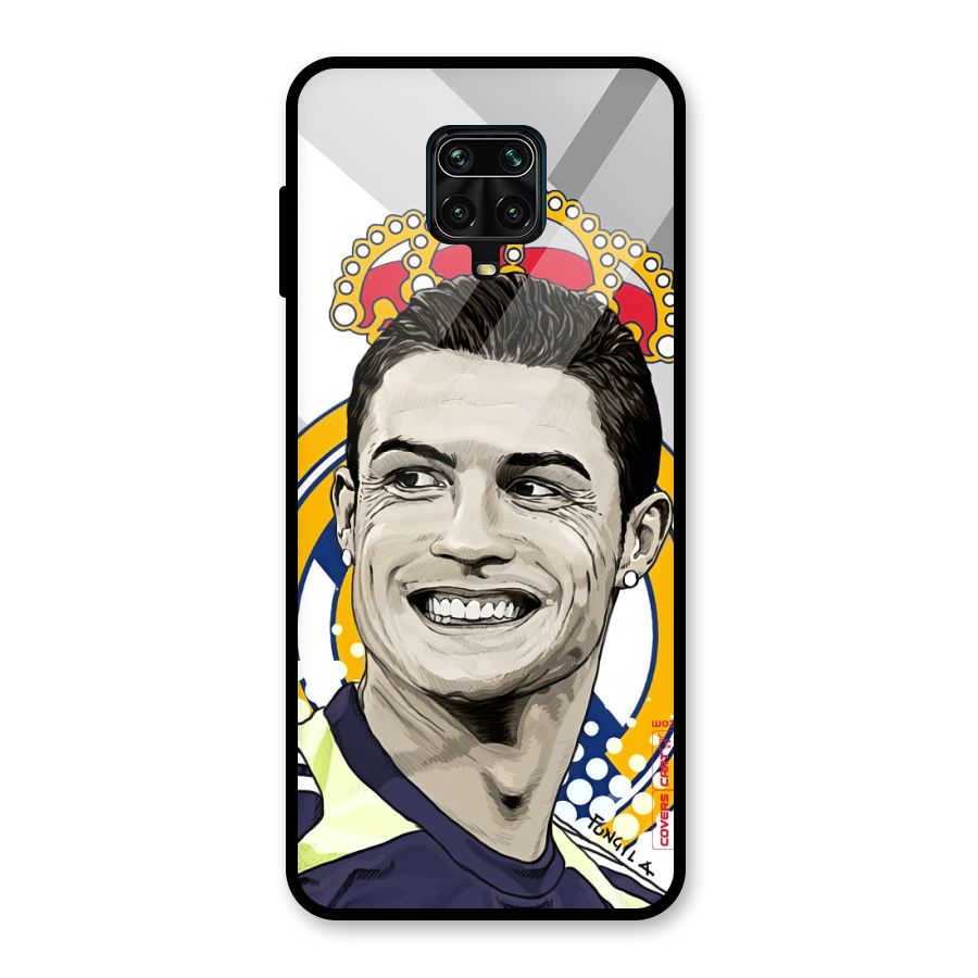 Ronaldo Madrid King Glass Back Case for Redmi Note 10 Lite