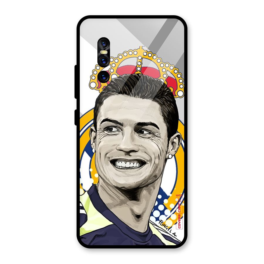 Ronaldo Madrid King Glass Back Case for Vivo V15 Pro