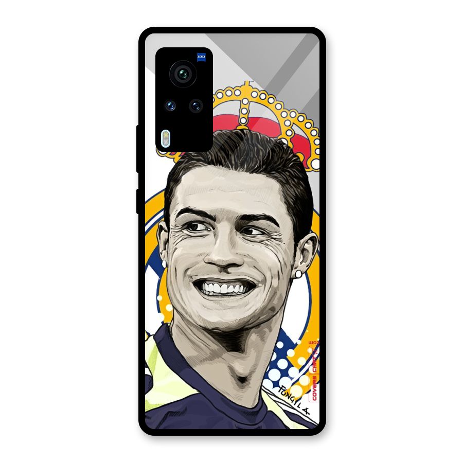 Ronaldo Madrid King Glass Back Case for Vivo X60 Pro