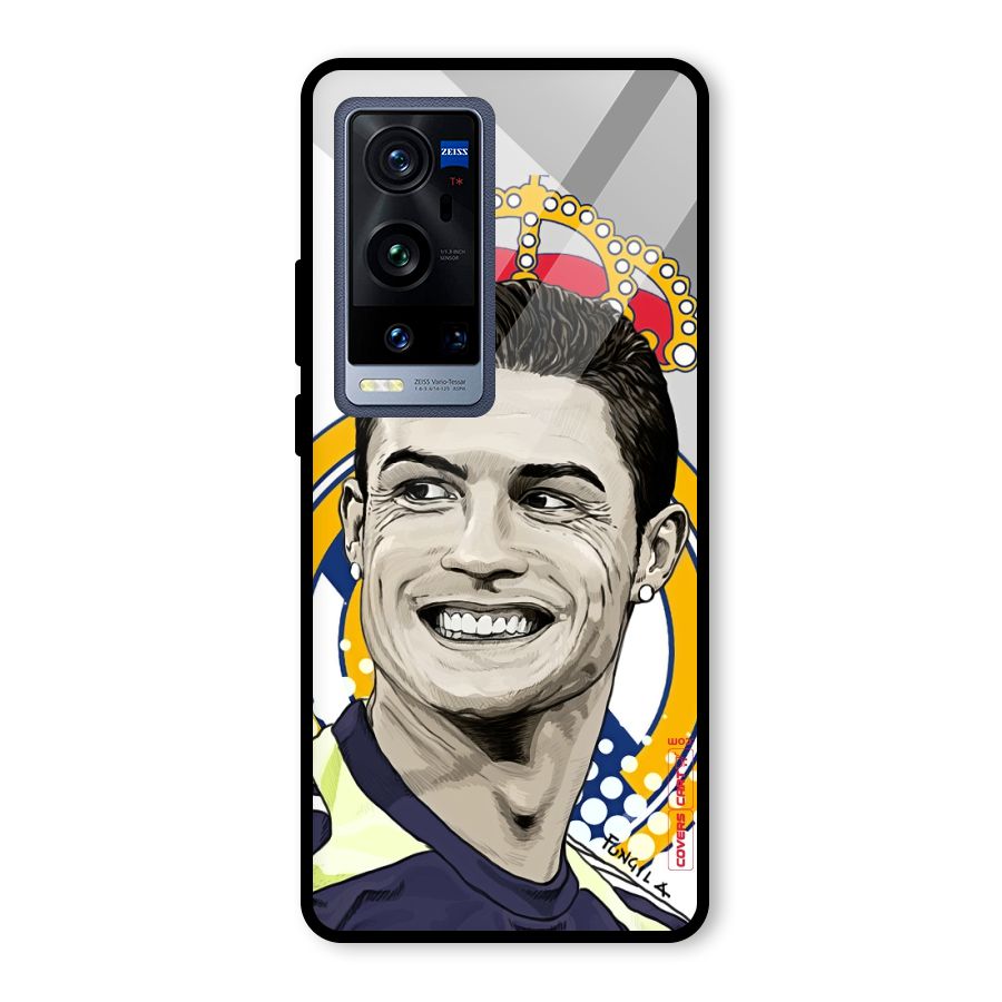 Ronaldo Madrid King Glass Back Case for Vivo X60 Pro Plus