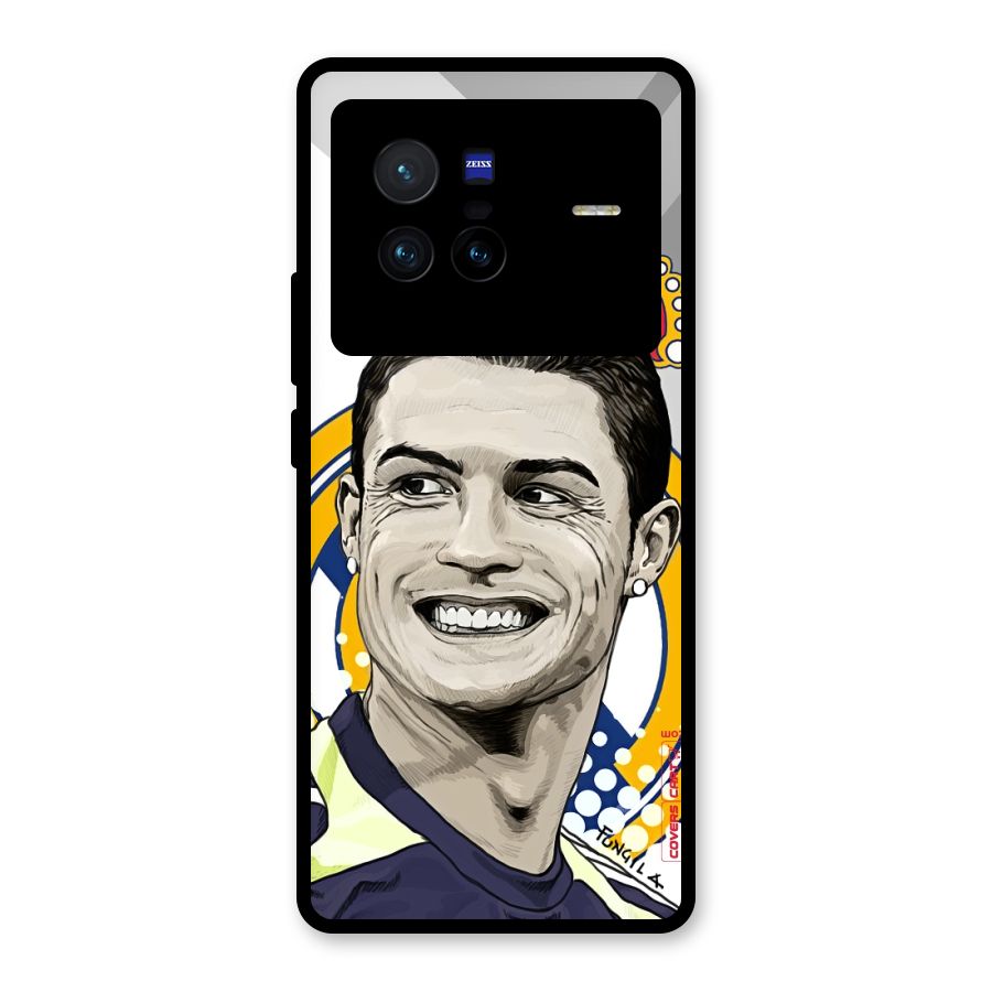 Ronaldo Madrid King Glass Back Case for Vivo X80